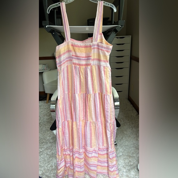 NWOT Casa Cabana pastel stripe sundress womens size Medium - Picture 6 of 6